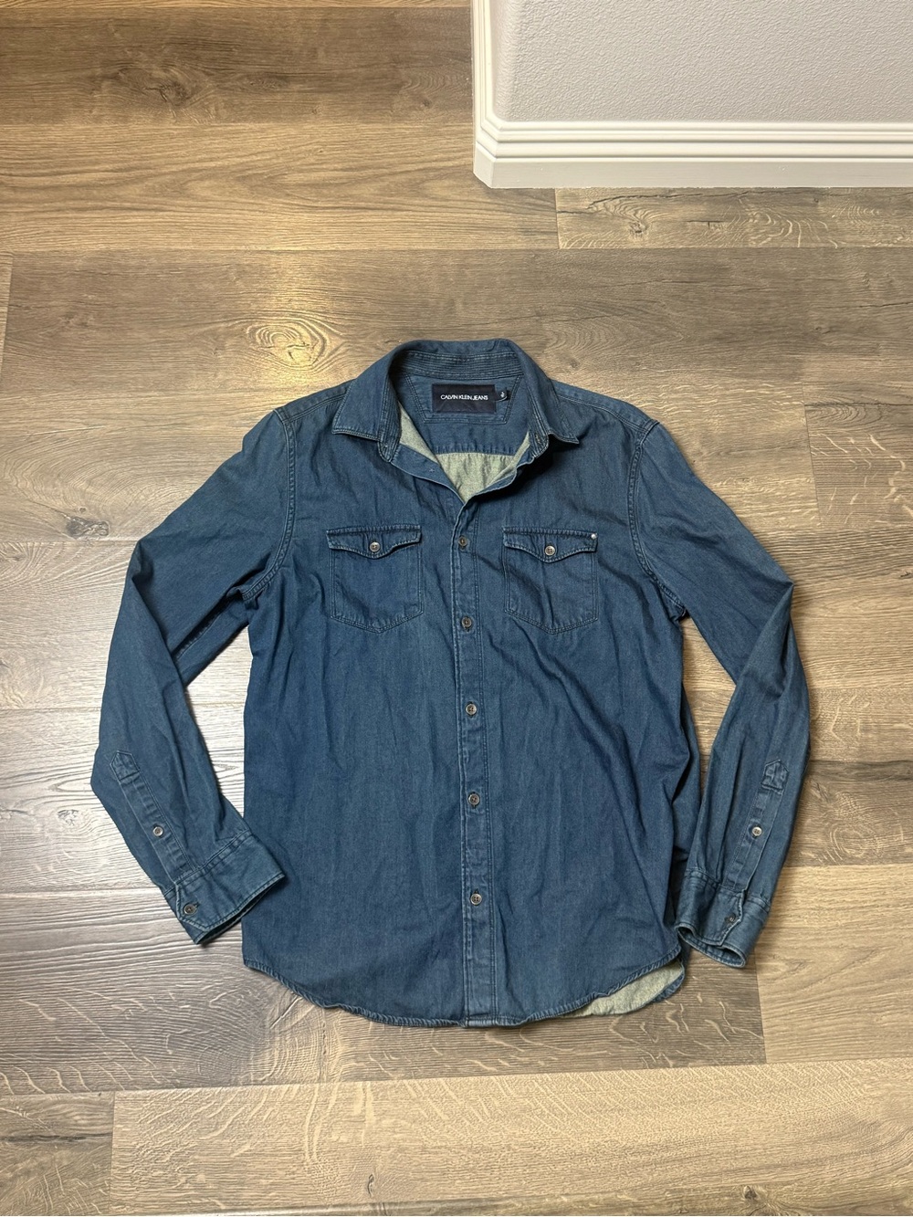 Calvin Klein Denim Button-Up Shirt